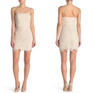 NSR Women's Vivi Lace Mini Dress Ivory Size Medium NWT